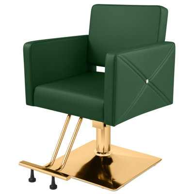 Fauteuil de salon pivotant à 360 degrés Inbox Zero, fauteuil de coiffeur à pompe hydraulique robuste, fauteuil de beauté à hauteur réglable pour coiffeur