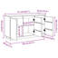 111cm Solid Wood Sideboard