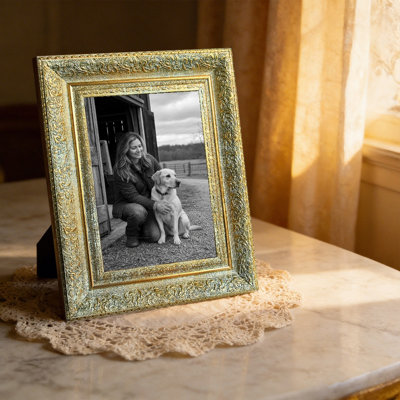 Cadre photo 11 pièces x 11 "or antique 11" pour cadre de bureau