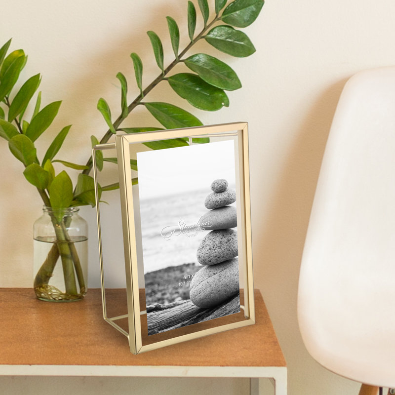 Tamako Metal Picture Frame, Gray, 4" x 6"