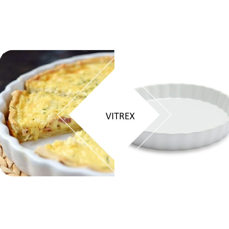 Plat à quiche et à tarte Vitrex
