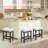24 Inch Barstools Wood Kitchen Counter Height Bar Island Stools With Saddle Seats Backless Set Of 3 Grey And Brown Leg-108809553