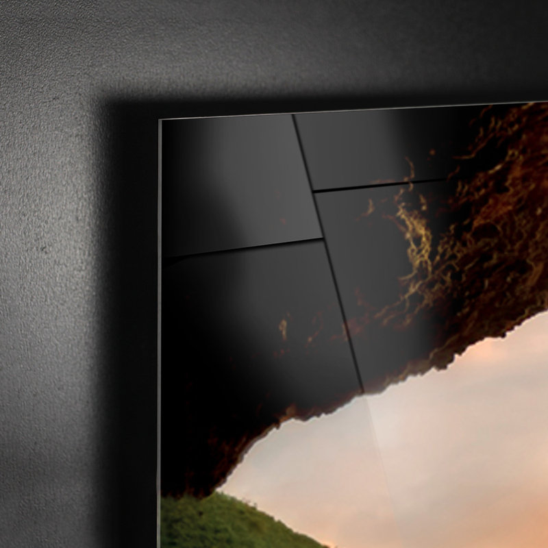 Seljalandsfoss Waterfall Iceland by Giallobus - No Frame Print on Glass, 65cm H x 95cm W