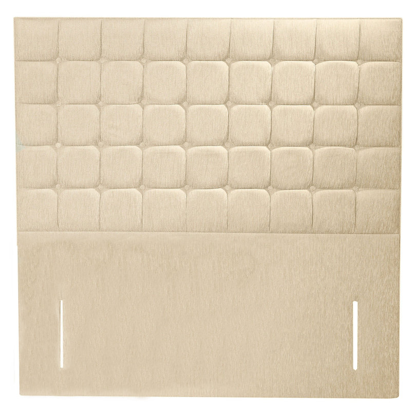 Sirimione Upholstered Headboard, Small Double (4'), Ivory, Linen