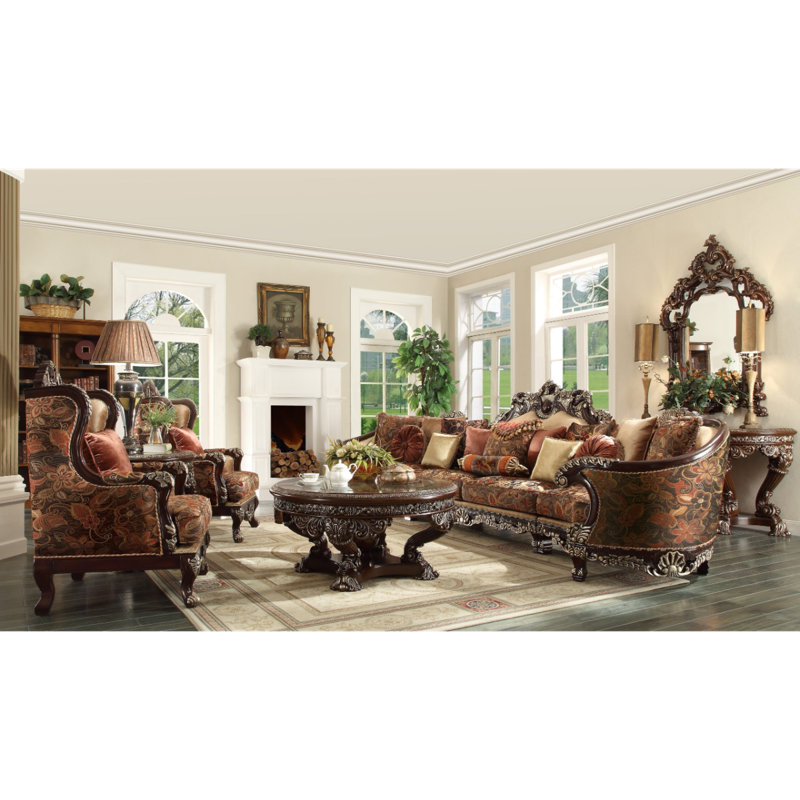 Chaise en bois d'acajou rouge foncé foncé