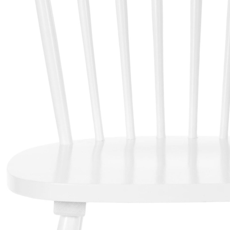 Paulo Solid Wood Slat Dining Chair, White