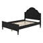 Lit plateforme classique en bois avec tête et pied de lit-129458450-129458453