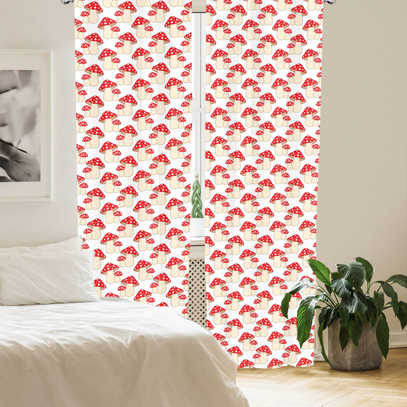 Semi-Sheer Rod Pocket Curtain Panels, 28" x 84"
