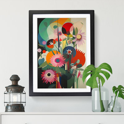 FRM-V0523-850X Flowers Bauhaus Design Vol.1 - Picture Frame Print