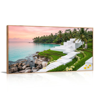 Tropical Paradise Canvas Wall Art Set Of 1