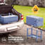 VINGLI 80 Quarts Serving Station / Cart Cooler with wheels in Haze Blue