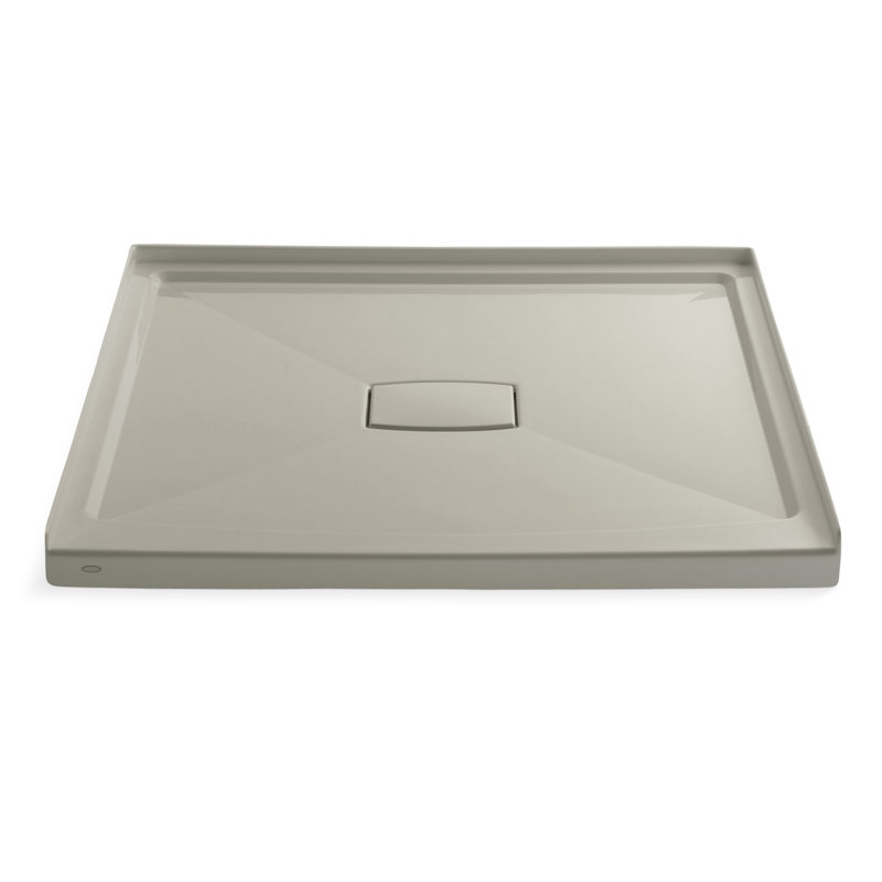Archer 48" x 48" Single Threshold Center Drain Shower Base with Removable Cover, Sandbar