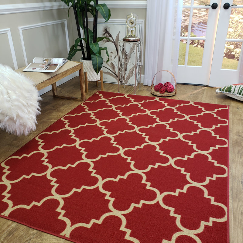 Arrun Geometric Indoor Rug, Rectangle 5' x 6'6"