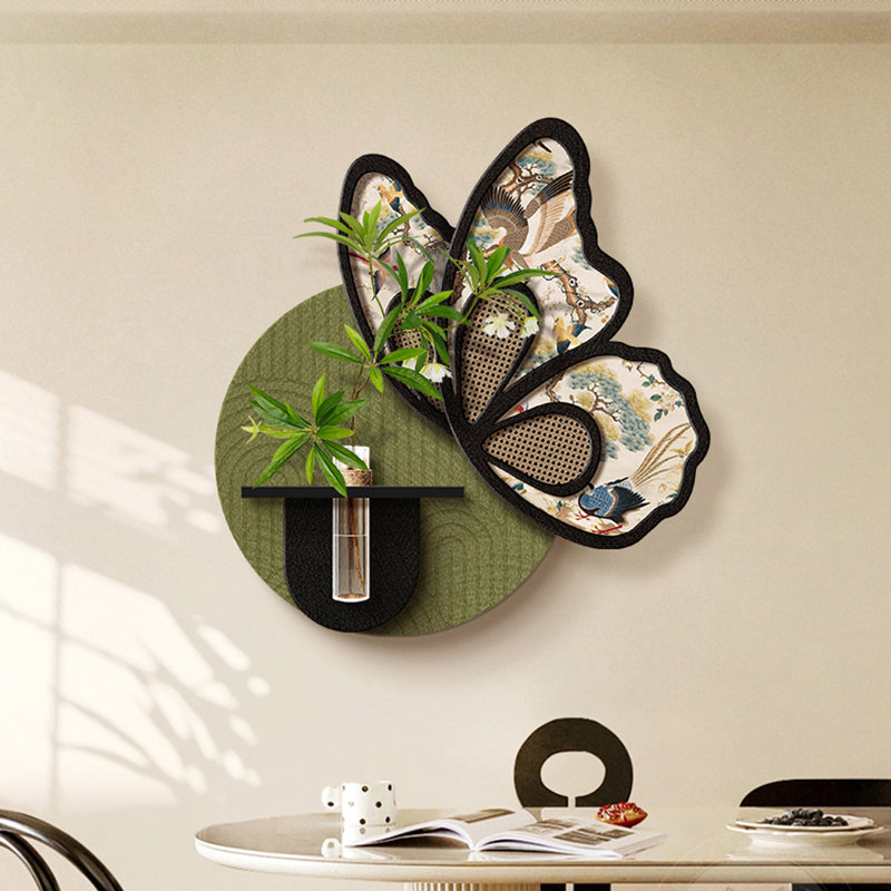 Art mural vert et noir en forme de grès, H 23,62 po x l 24,8 po
