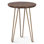 Mumbai 17" Side Table in Tiger Eye with Iron Base