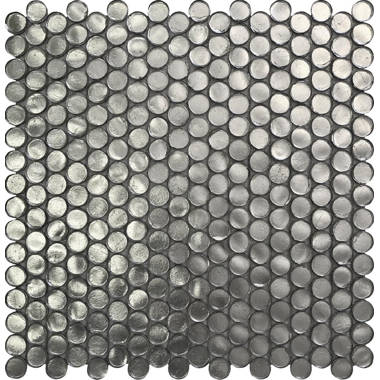 Stainless Steel Mirror Mosaic Tile Penny Round