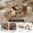 39" Lift-Top Foldable Coffee Table With 4 Stools & Storage-42954194-37696008