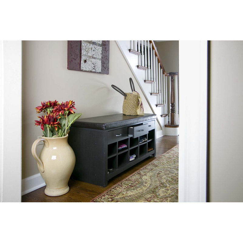 Miranda Linen Upholstered Storage Bench