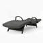Chaise longue avec accoudoirs pour patio-1692943556