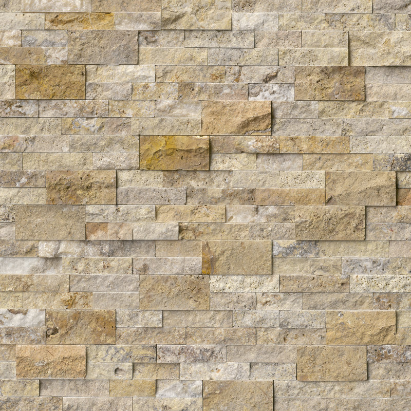 Stonecrest 6 in. x 18 in. Split Face Natural Stone Ledger Corner Wall Tile, Aurelia