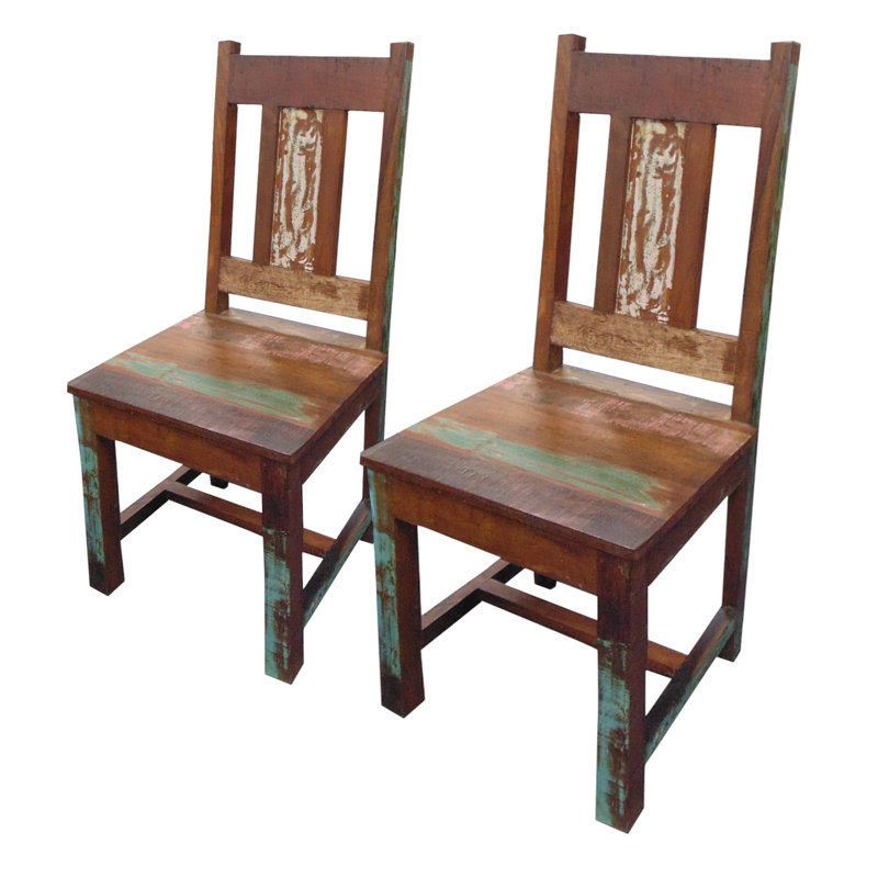 Jeeva 19'' H Solid Wood Side Chair