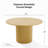 Solid Wood Dining Table Round Pedestal Kitchen Table-853627306-853627307