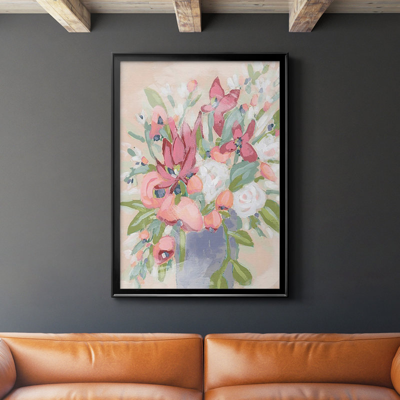 «Blush Array I», reproduction encadrée de qualité supérieure - Prêt à être accroché-2848257, Noir