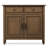 Connaught 40"W Solid Wood 2-Shelf Entryway Storage Cabinet with 2 Storage Drawers-1501895192
