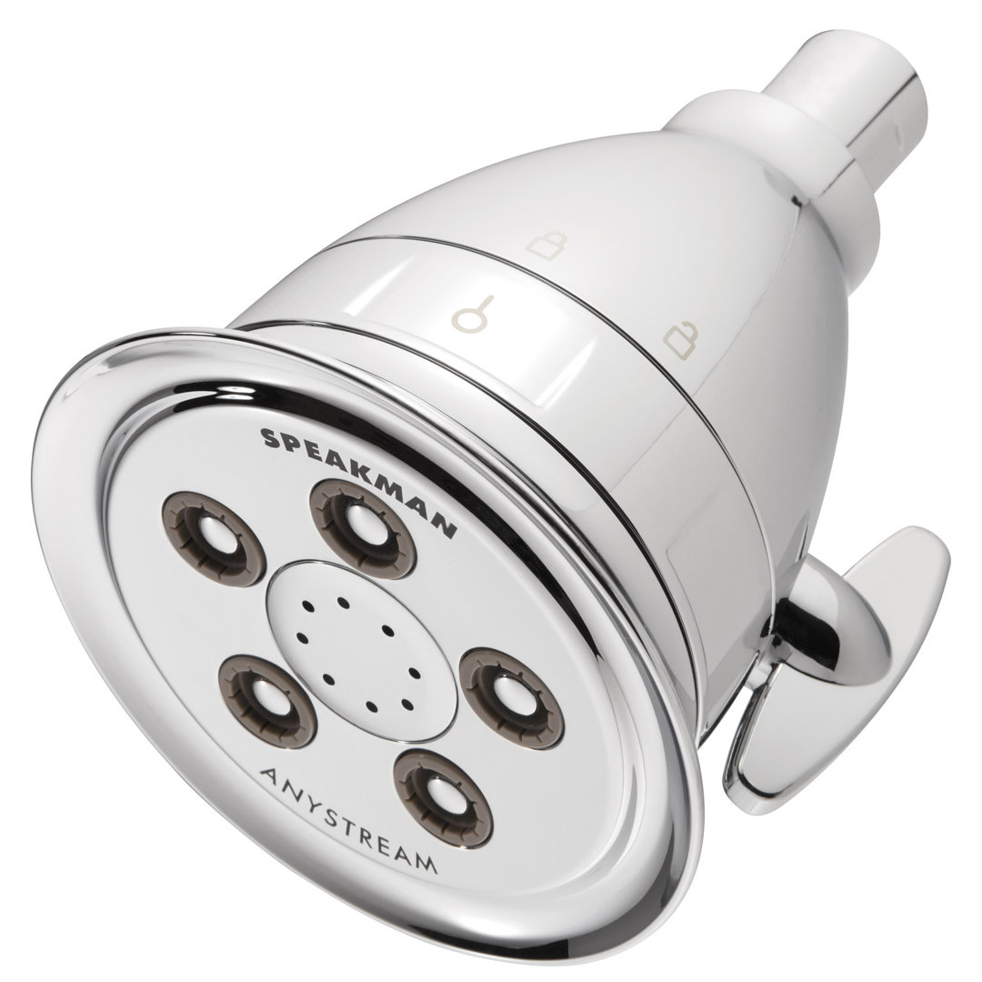 Anystream Pure 2.0 GPM Multi-Function Adjustable Shower Head with Filter Speakman 