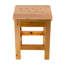 Tabouret d'appoint carré en bois