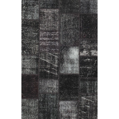 Tapis traditionnel gris / noir Bonparker