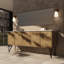 Meuble-lavabo double l 80 po x P 20 po Lancy-113115634