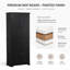 Armoire de cuisine à rangement multiple, armoire à linge avec tablette réglable