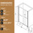 72" Tall 60" Wide Double Sliding Shower Door, 1/4"  6Mm  Clear Tempered Glass, Matte Black Aluminum Frame, Stainless Steel Handles, Width Can Be 56" - 60", Waterproof Function For Room, Scatter Film,-124250115