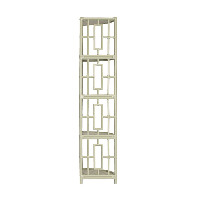 Manley Corner Bookcase, Celery Green