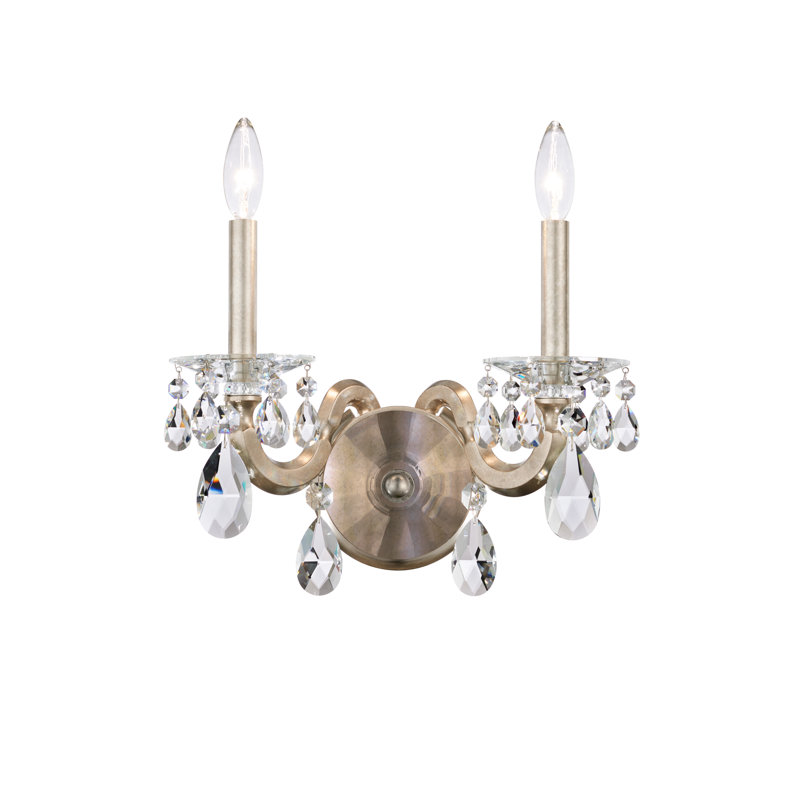 San Marco 2 - Light Candle Wall Light, Antique Silver