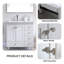 Ensemble de meuble-lavabo simple 30 po blanc moderne