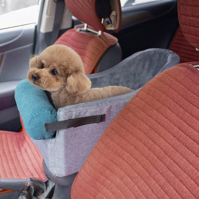 Pet Car Booster Seat for Small DogsâFits Armrests and Middle Consoles, Center Console Dog Seat -  ATCHISON, 9123