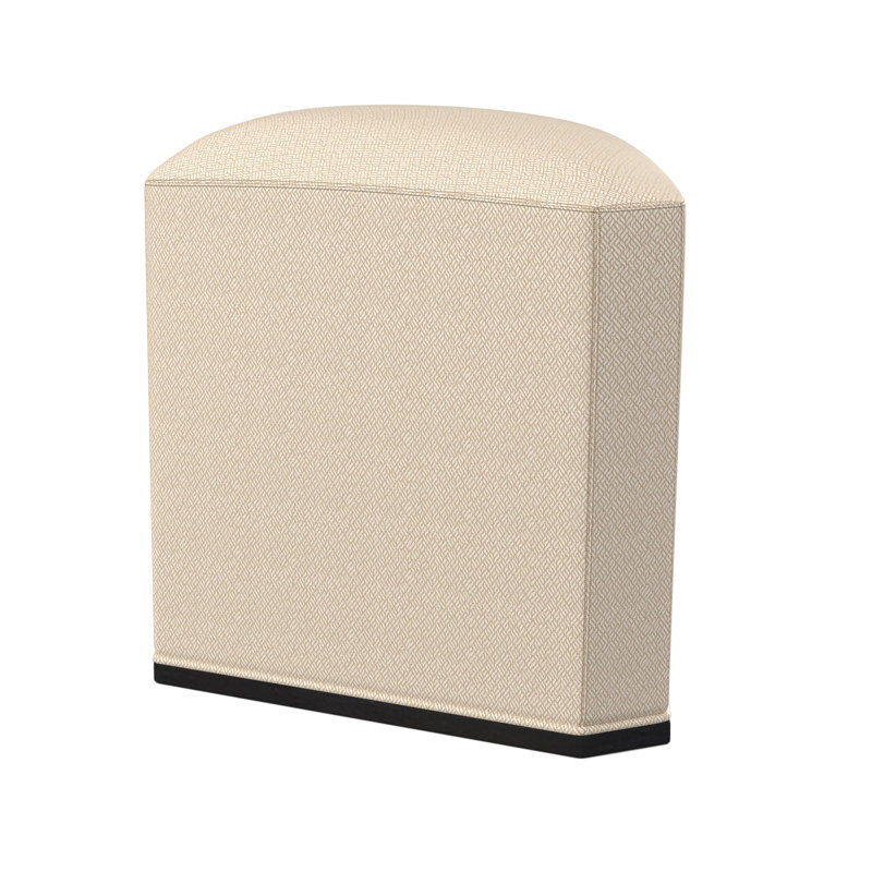 Repose-pieds Quinn, Espresso, Filigrane ivoire 100% polyester