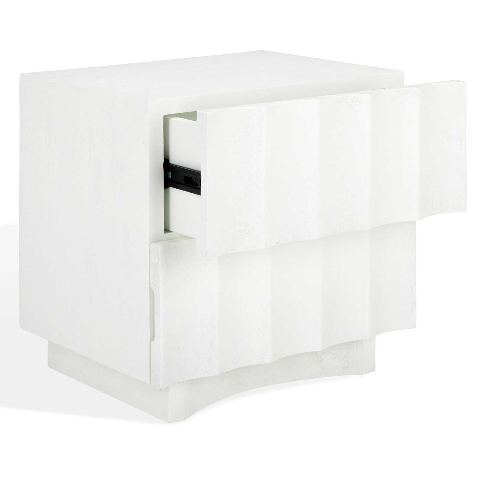 1-Drawer Fluted Nightstand