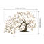 Décoration murale d'extérieur 49,5 pouces de large arbre de vie en métal avec finition multicolore résistante aux intempéries pour l'intérieur et l'extérieur