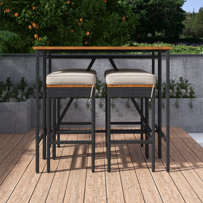 5-Piece Outdoor Dining Set With Cushions
