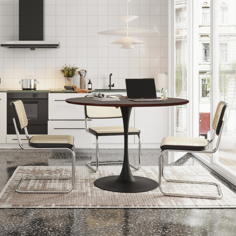 Table de salle à manger VEMSTKOJ, H 29,33 po x L 42 po x l 42 po, Naturel, Naturel