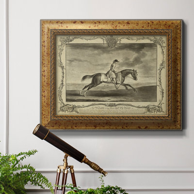 Distinguished Horses I - peinture sur toile encadrée