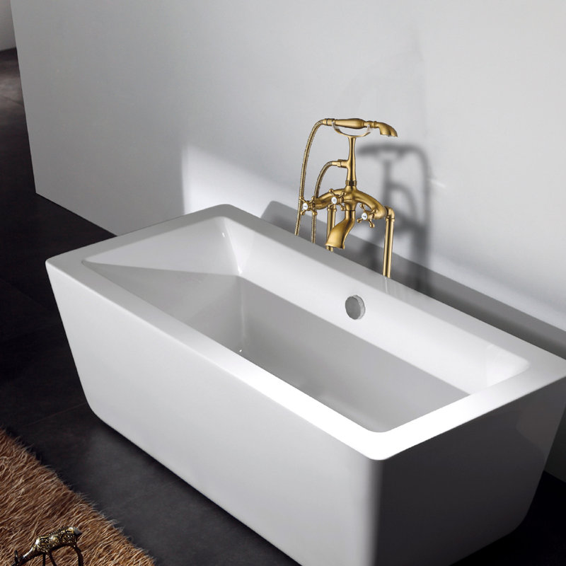Robinet de baignoire autoportant avec douche à main Kirtana