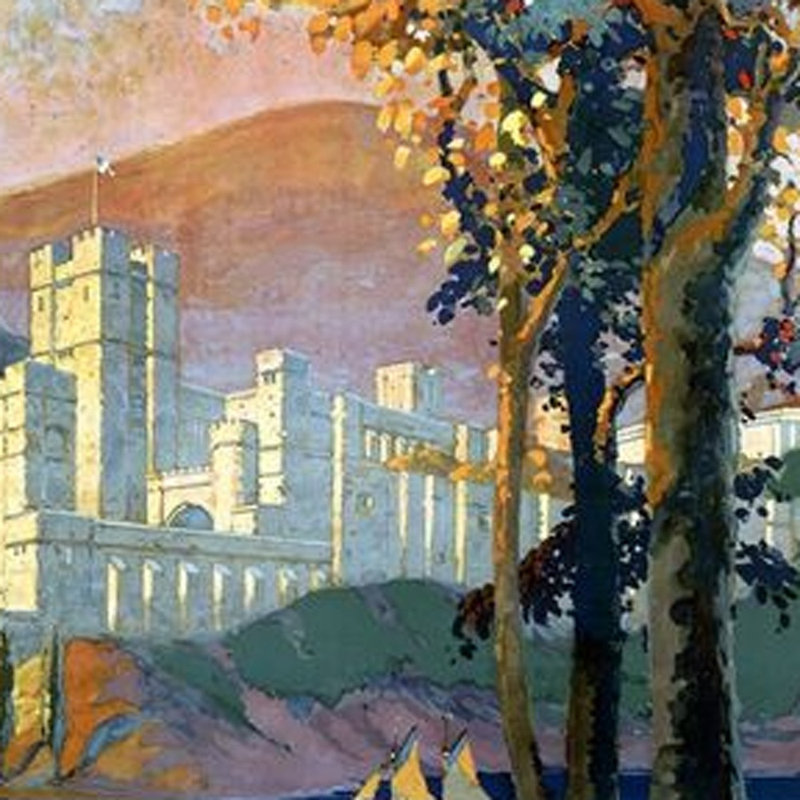 Art mural rétro sans cadre 1933, H 12 po x l 9 po x P 0,1 po