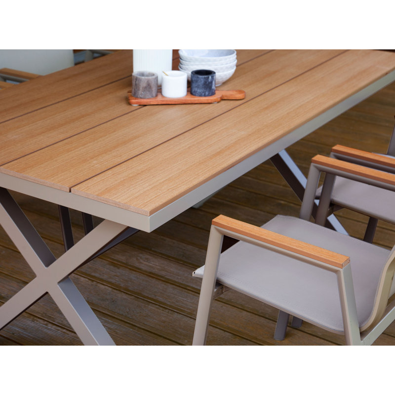 TIANO 4 - Person Patio Dining Set with Rectangular Table , Cushions Included