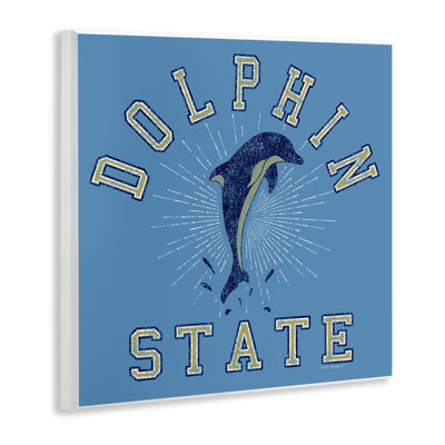 Art mural rétro «Dolphin State» par Spirit Animals / Life Is High