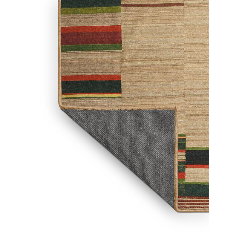 Tapis bleu foncé/gris foncé contemporain, Rectangle 5 pi x 8 pi