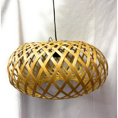 Plug In Hanging Bamboo Pendant